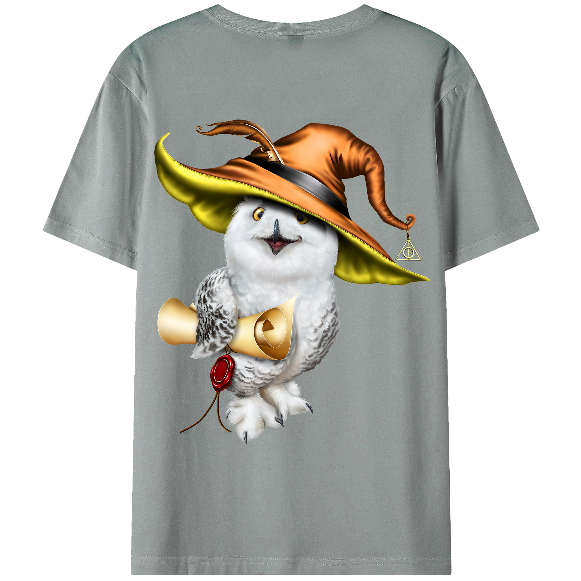 （画像用） Harry Potter ハリー・ポッターシリーズ 綿100％ メンズ半袖Tシャツ（バックプリント） 通気性